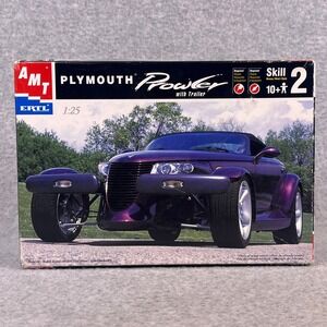AMT ERTL Plymouth Prowler w/ Trailer Model Kit 1:25 Scale Skill 2 Sealed